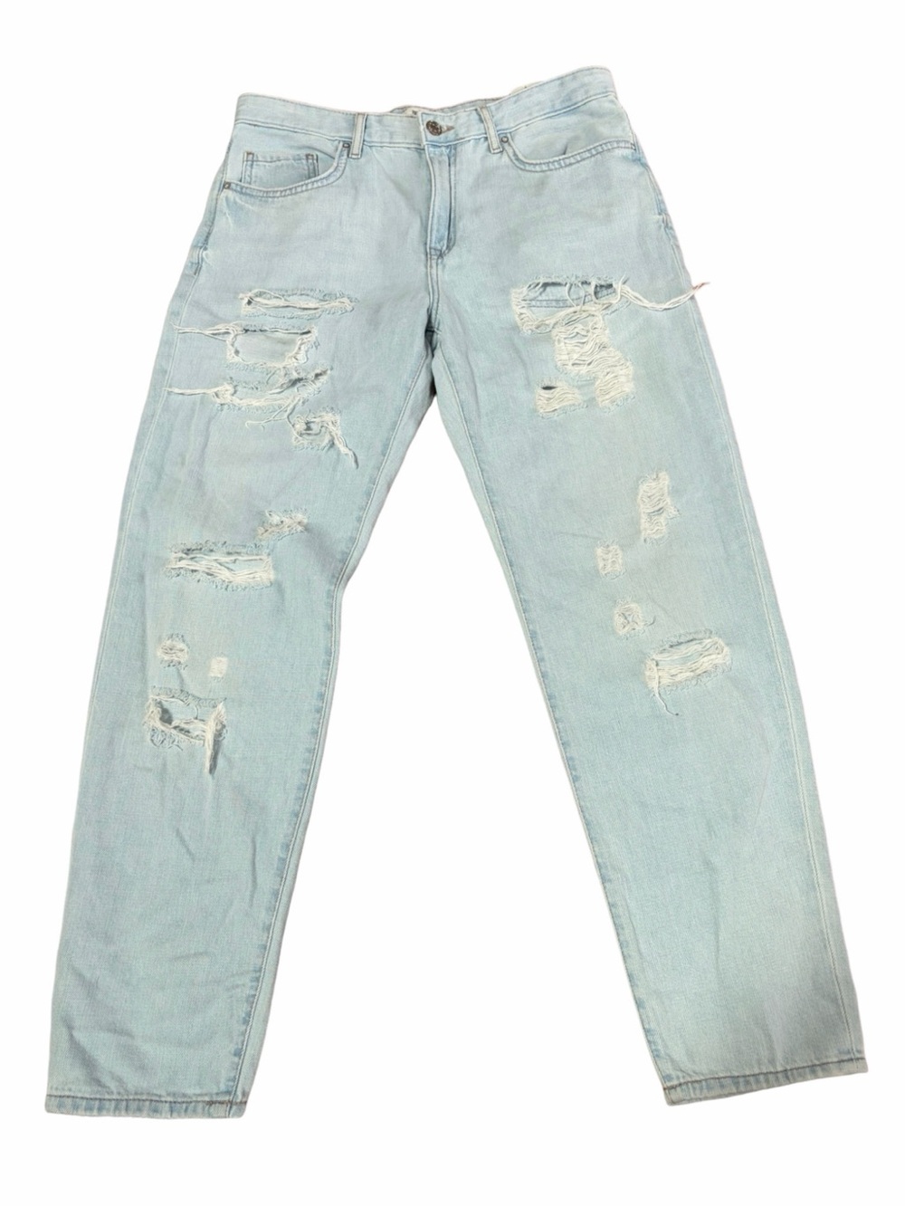 Forever 21 NWT Distressed Boyfriend Jeans Light Wash Size 29 (W31)